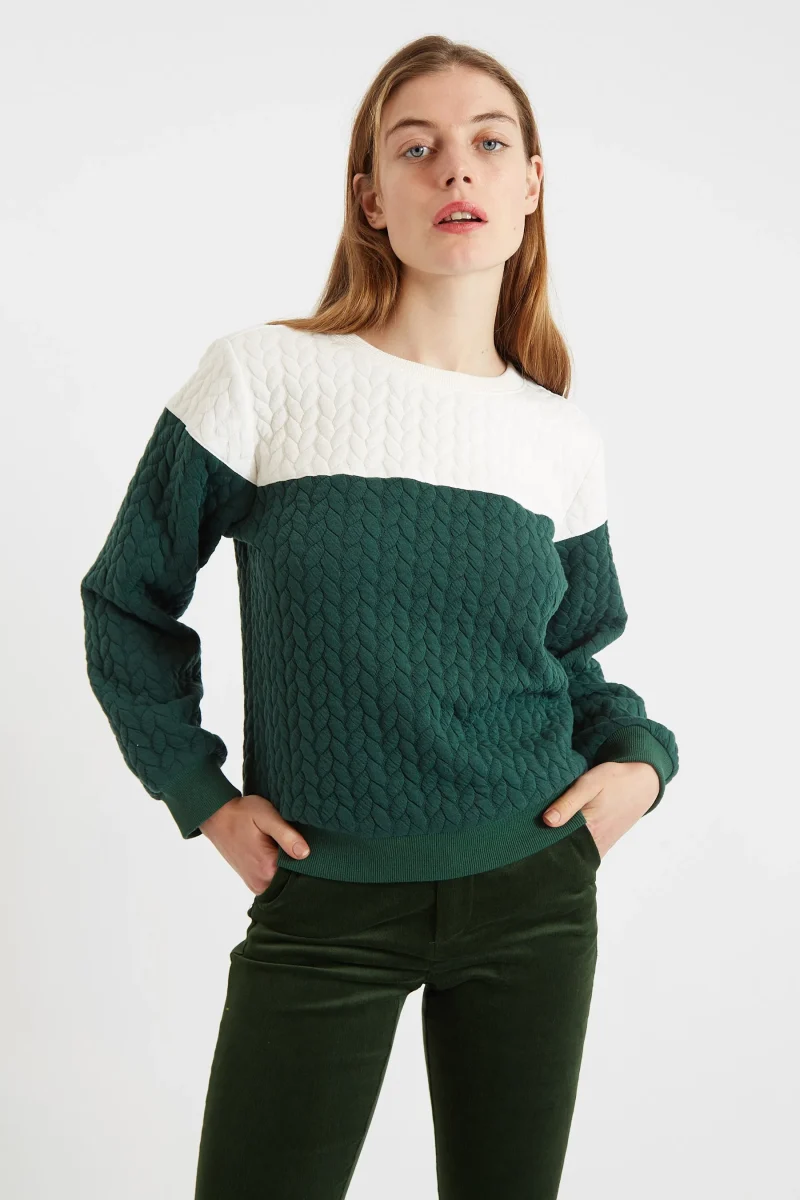 2 color jan sweatshirt green white scaled