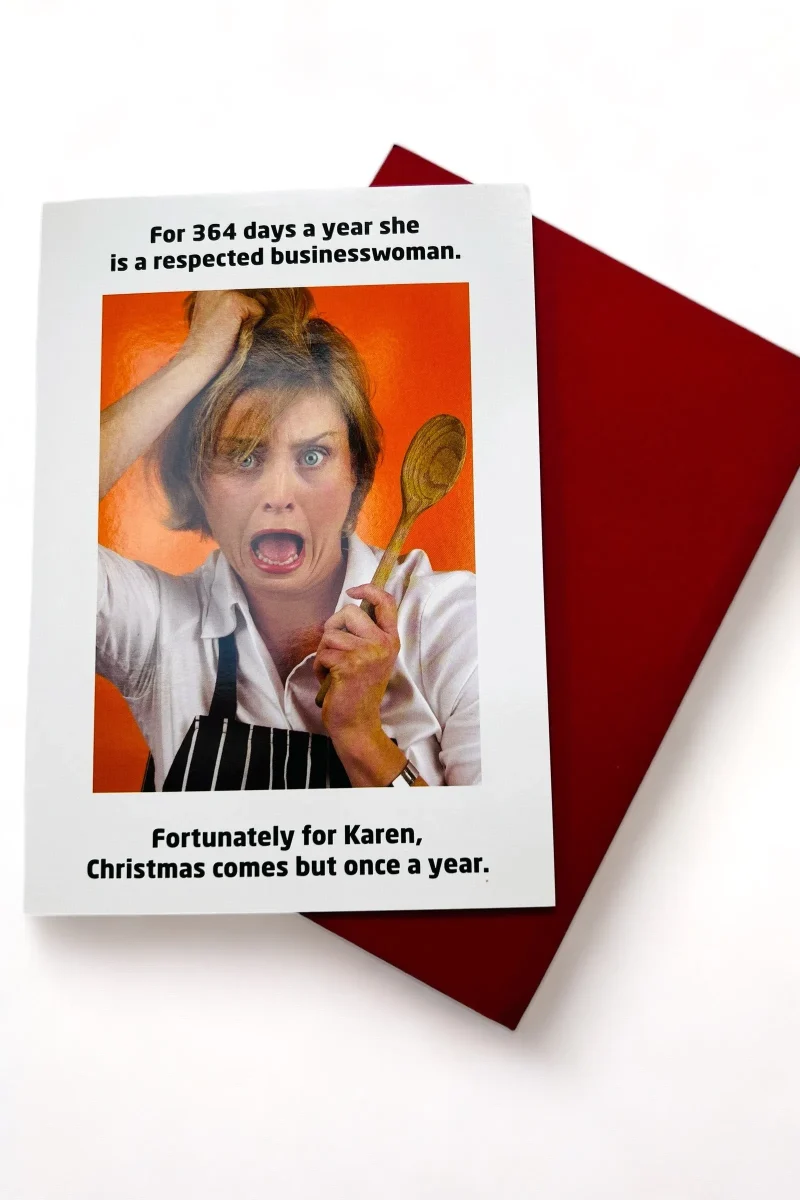 364 days karen christmas greeting card