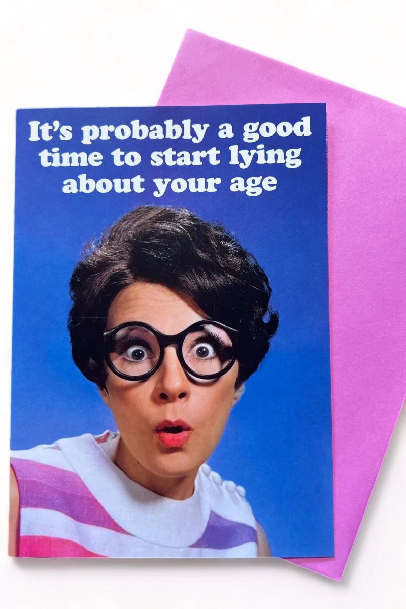 age defying birthday card for secret ages