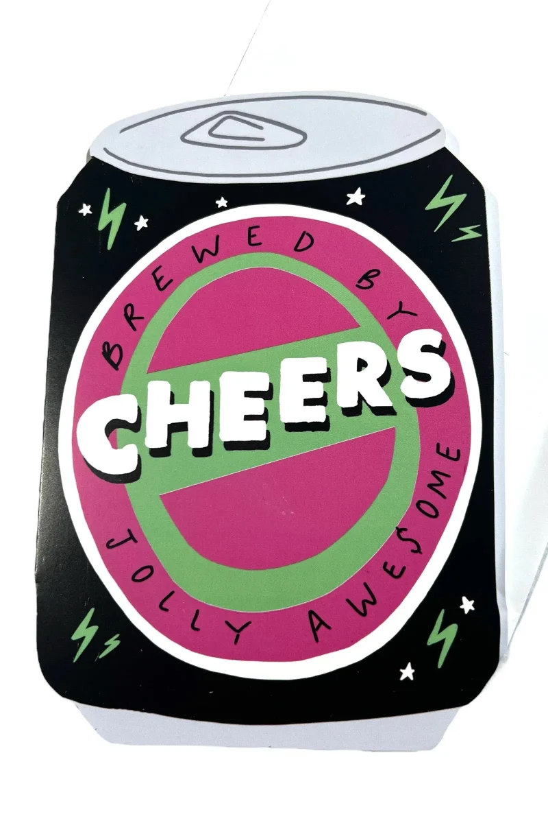 awesome cheers beer greeting card