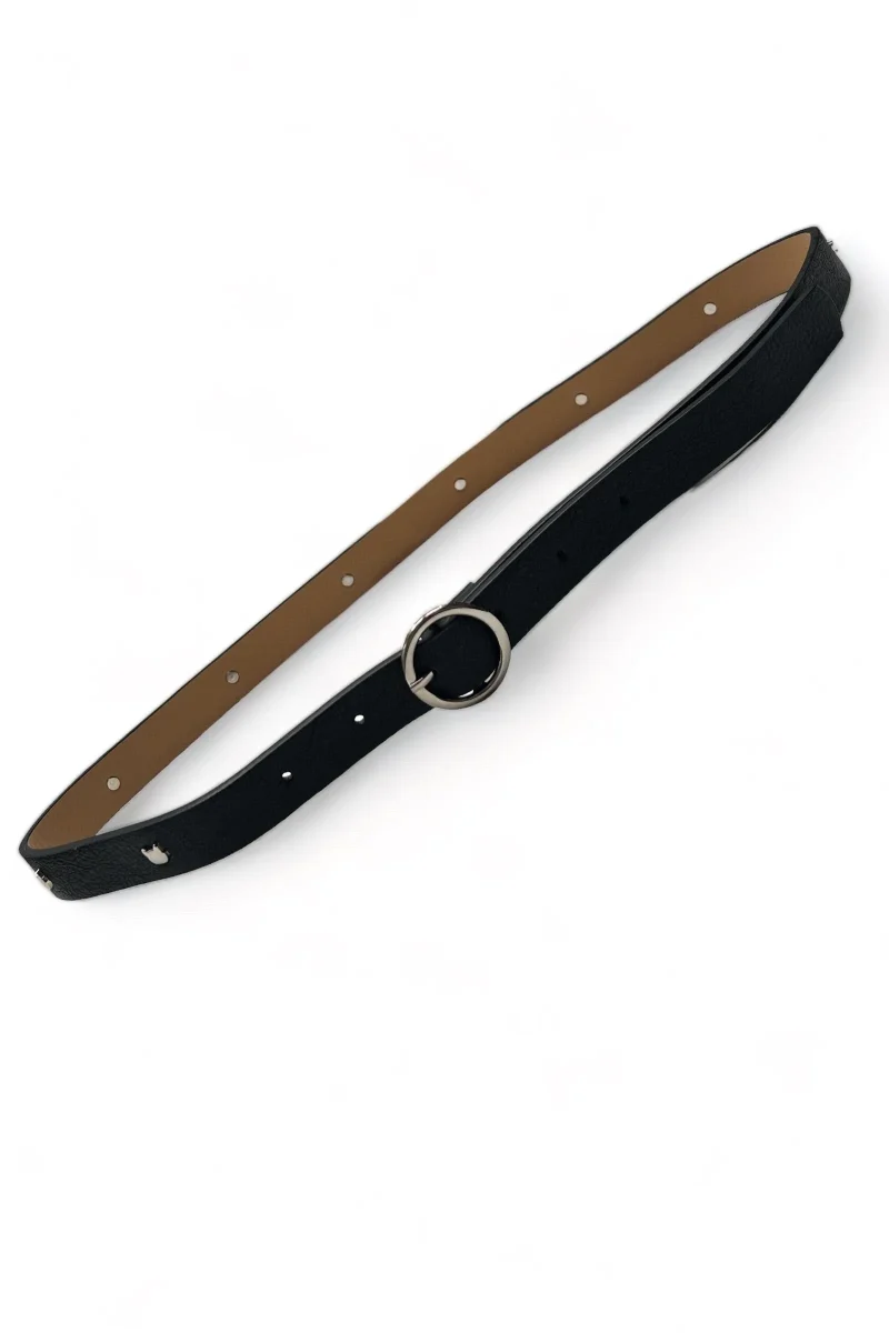 black silver cat studded belt