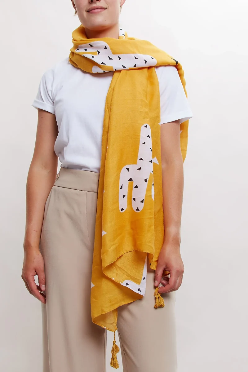 cactus print scarf trendy louche design