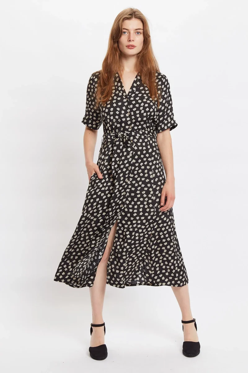 call me printed midi shirt dress louche peta