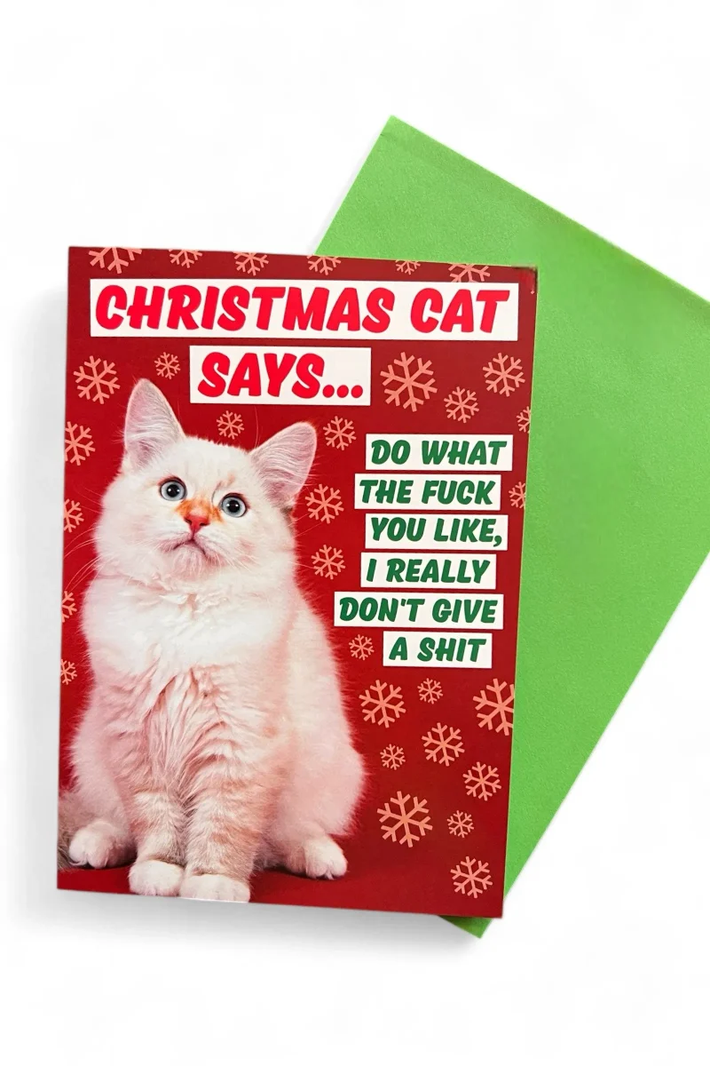 christmas cat card for holiday greetings