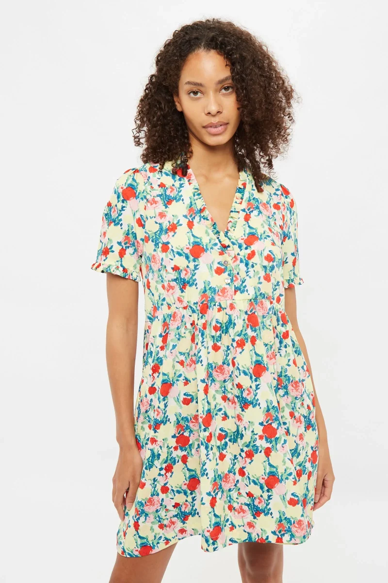 cosima monet floral mini dress