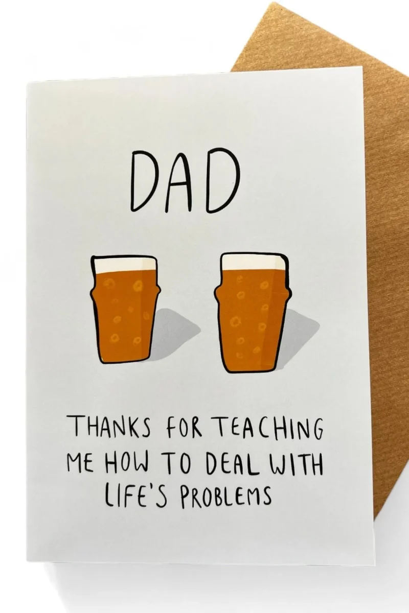 dad thank you for teaching me card