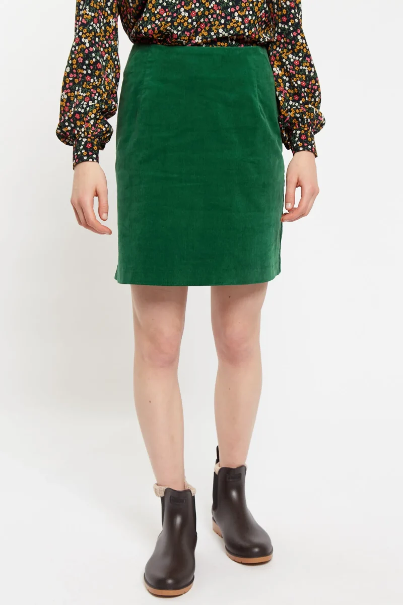 dylan mini baby green cord skirt scaled