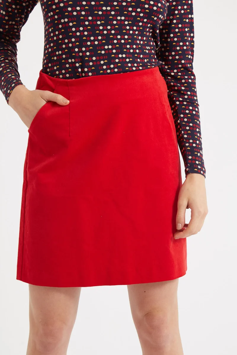 dylan red mini skirt for baby girls scaled