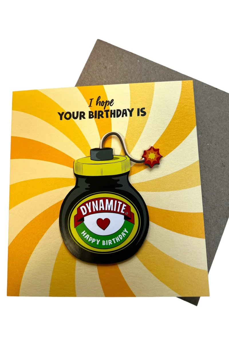 dynamite birthday card blast into celebration