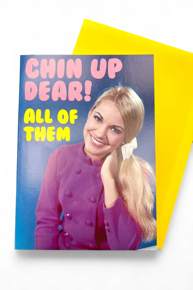 encouraging chin up dear greeting card