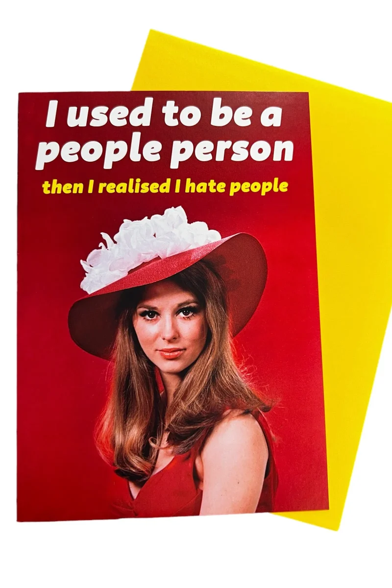 ex people person greeting card