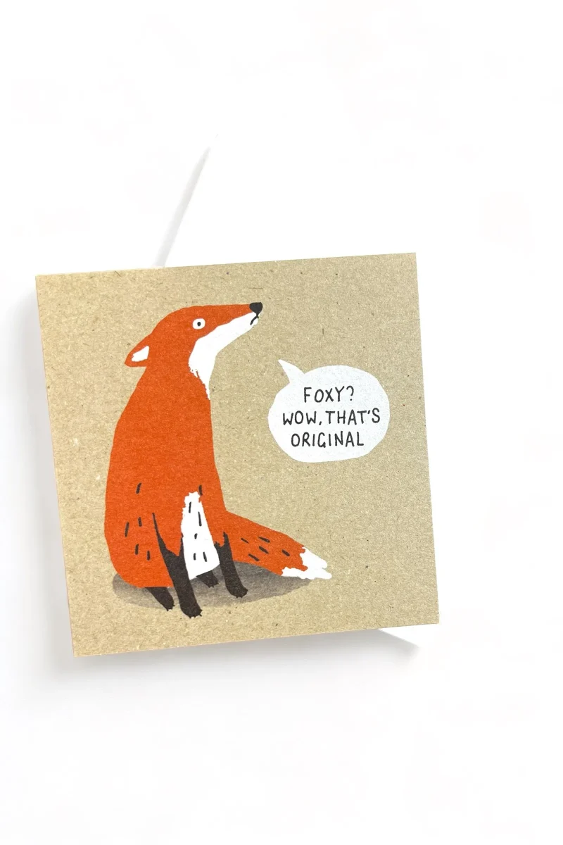 foxy greeting card