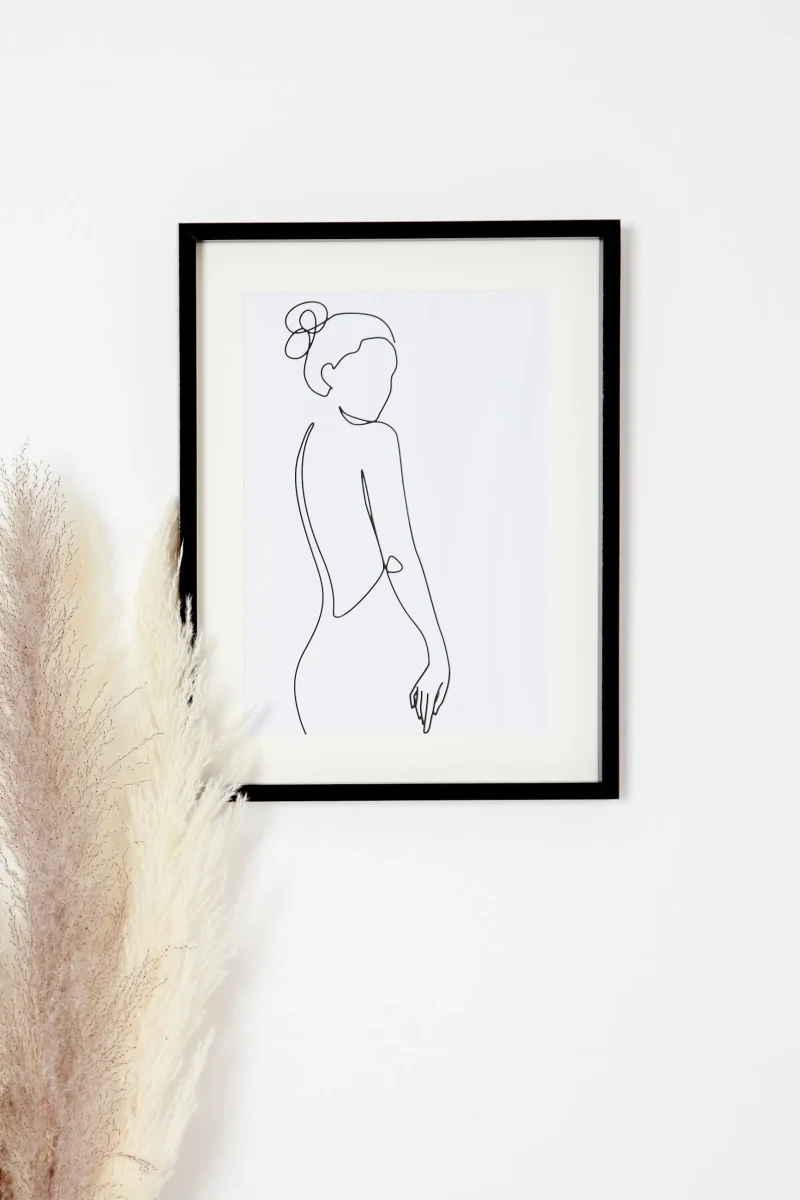 framed standing woman wall art scaled