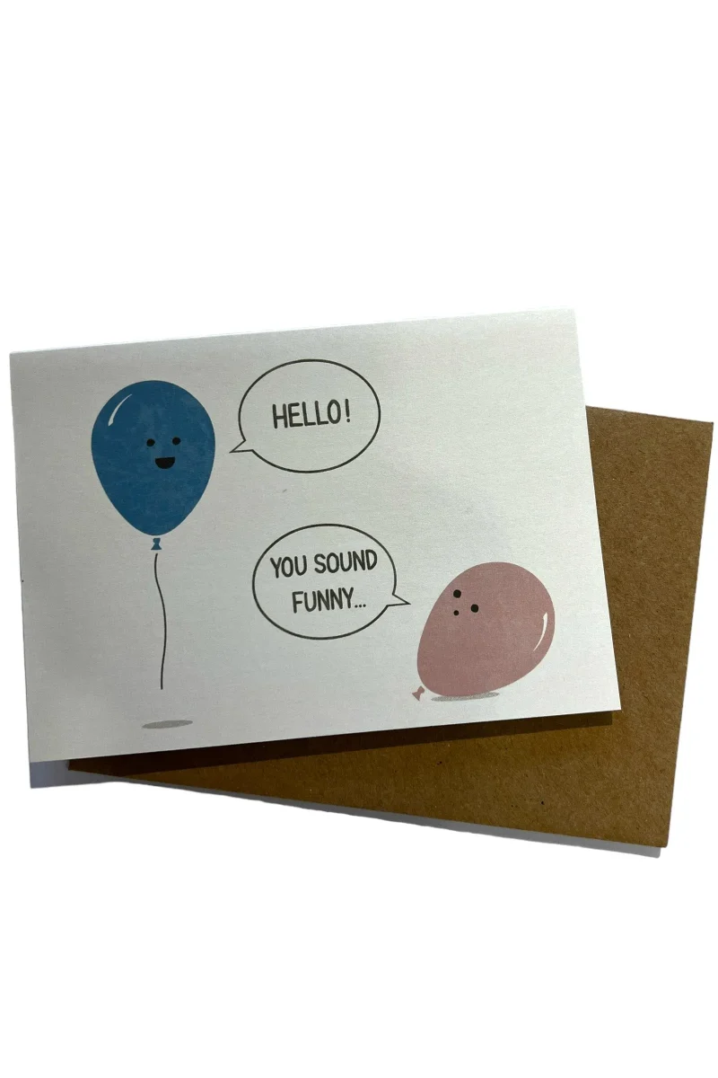 funny sound balloon card