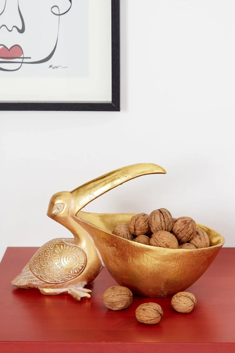 gold pelican decor bowl scaled