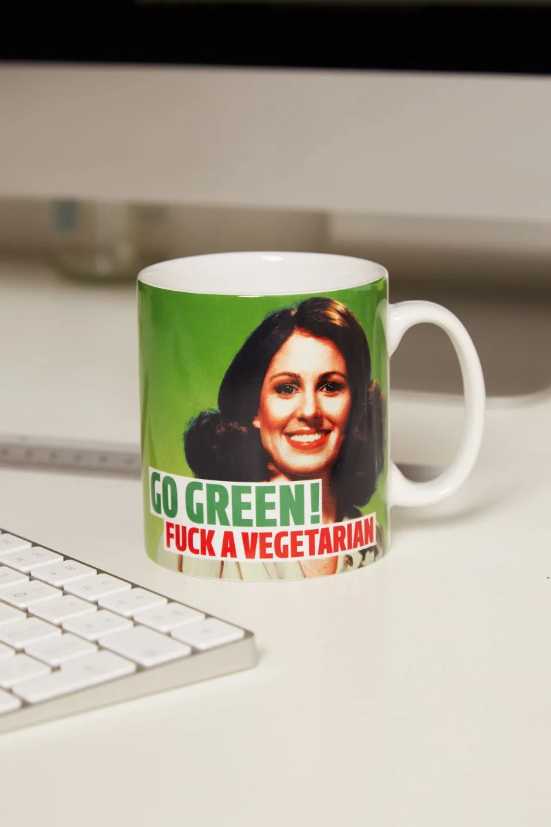 green f k a veggie mug