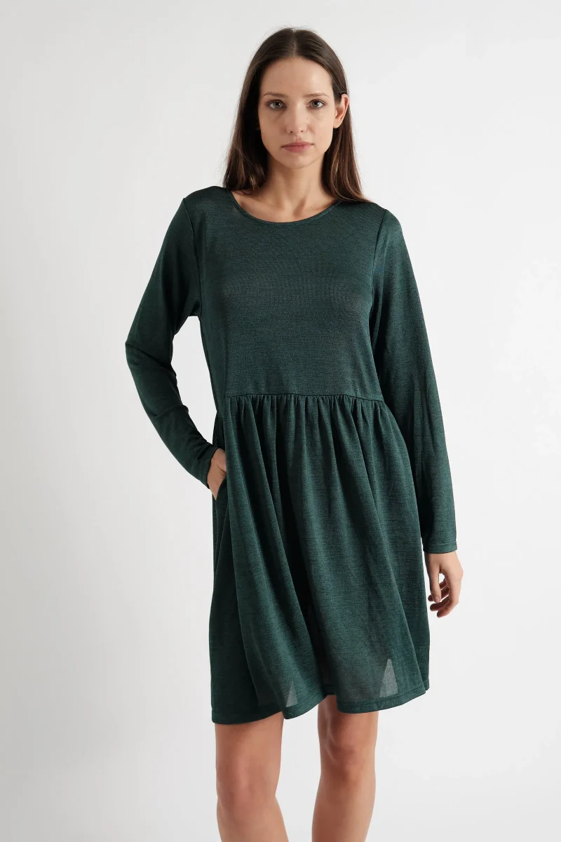 green marylene marl mini dress throw on style