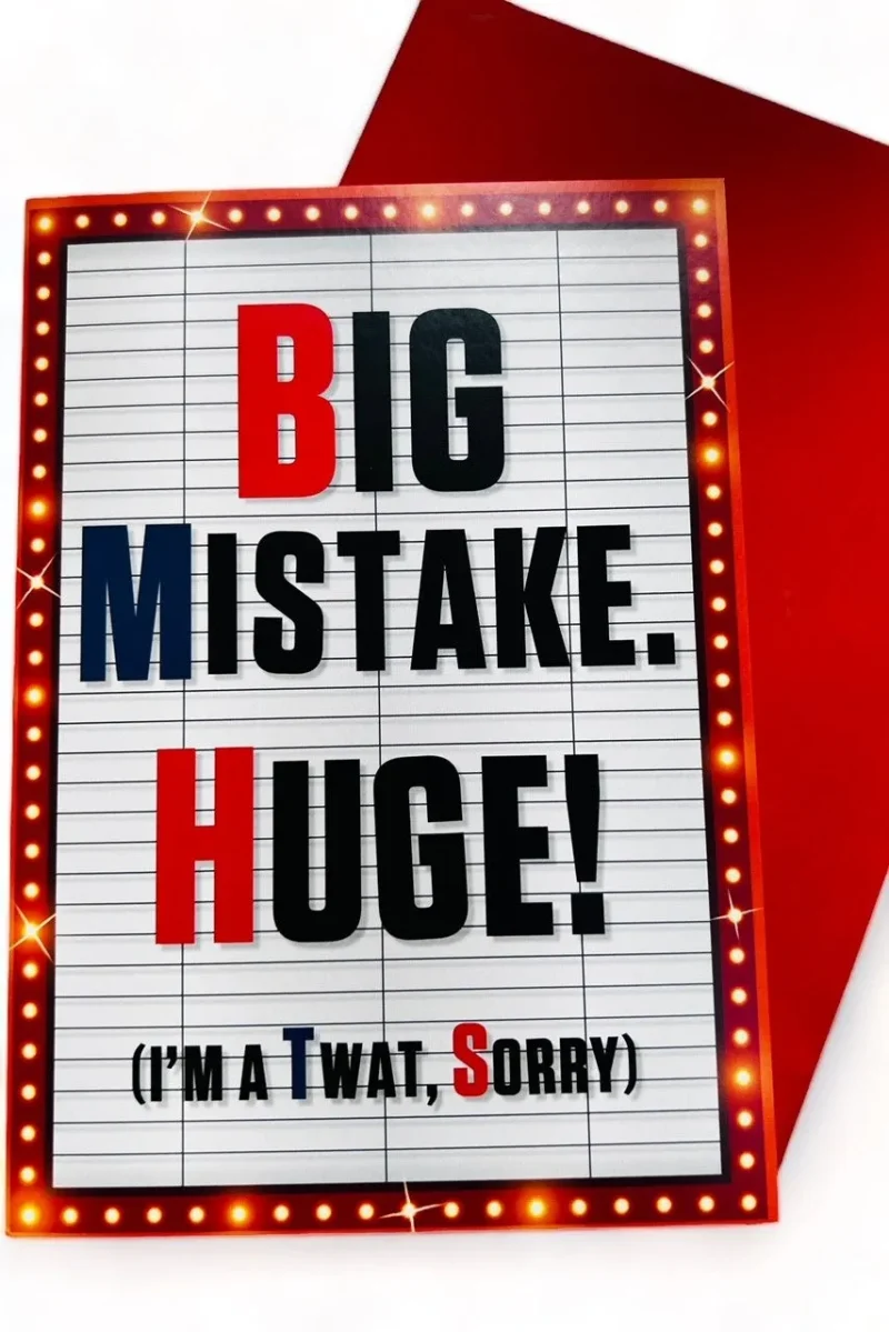 huge card big mistake