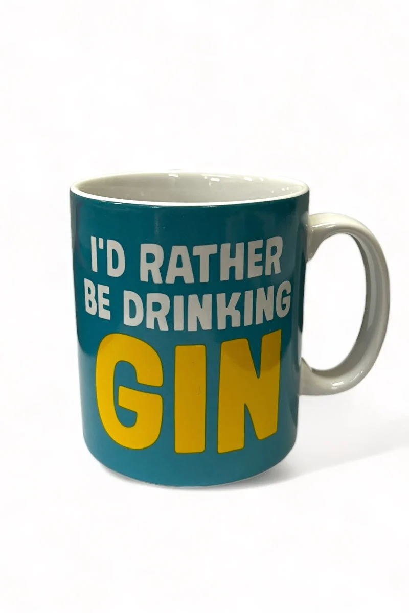 i d rather be gin drinking mug