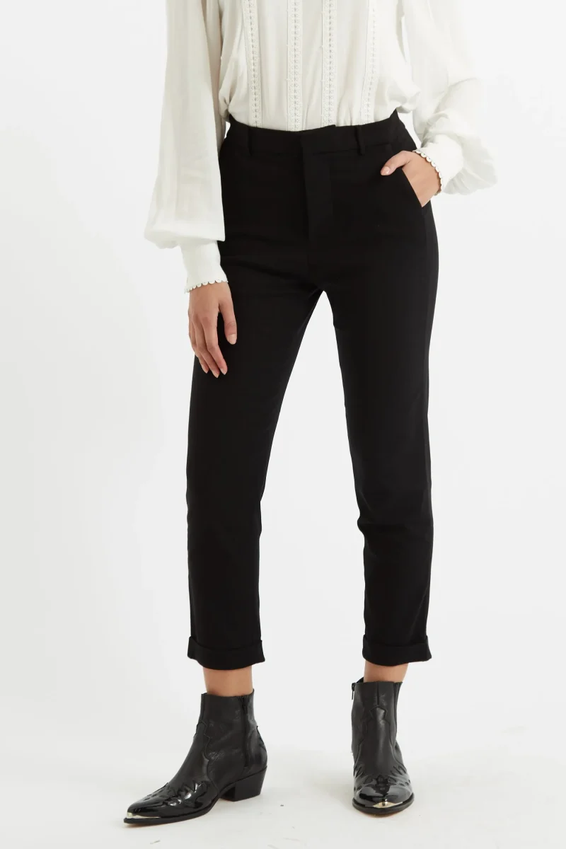 jaylo slim fit cropped black trousers scaled