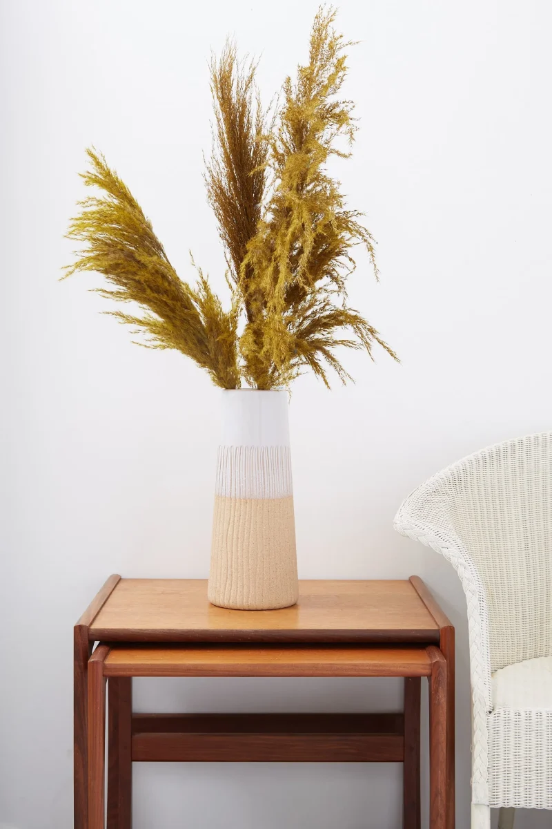 khaki pampas grass 3 stem dried bouquet scaled