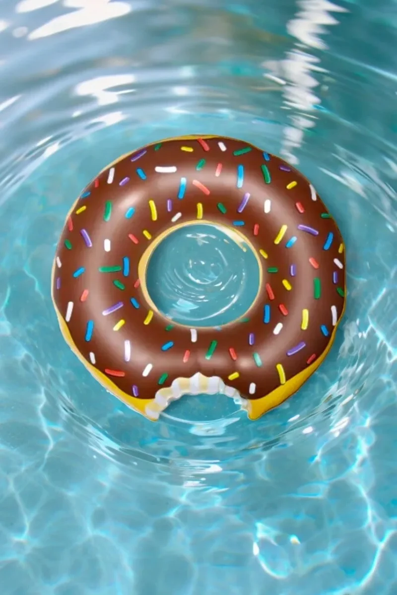 large donut pool float for summer fun