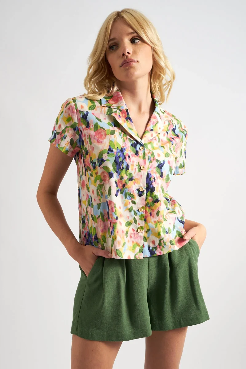 marika summer dream resort print shirt