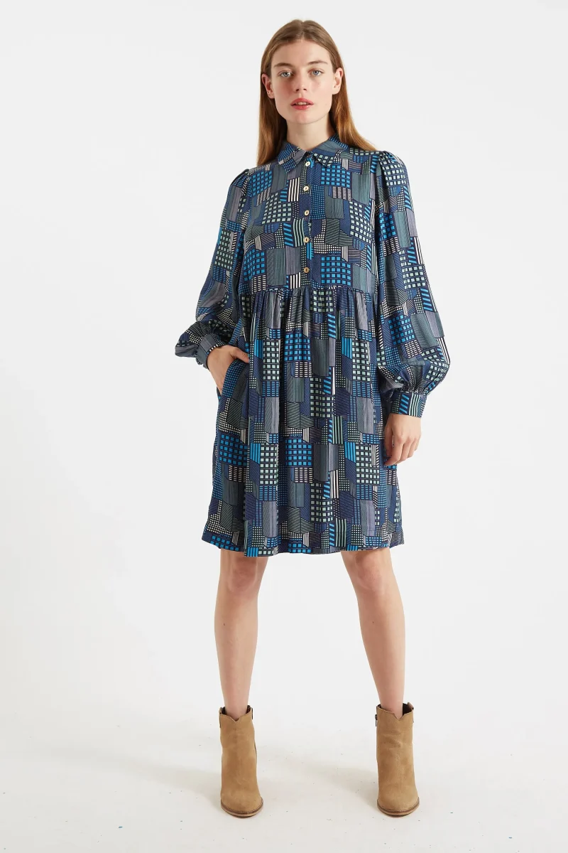 melly geo city mini shirt dress scaled