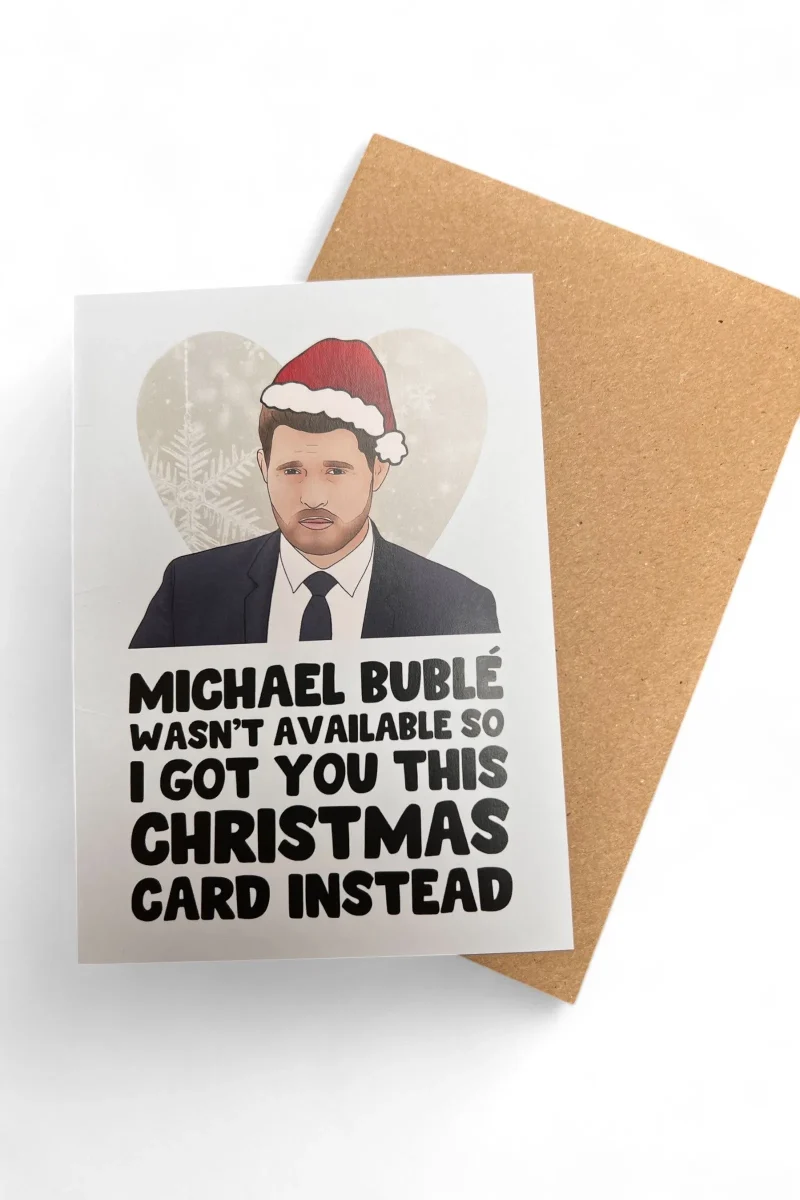 michael bubl christmas greeting card