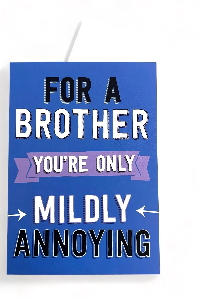 mildly annoying brother card