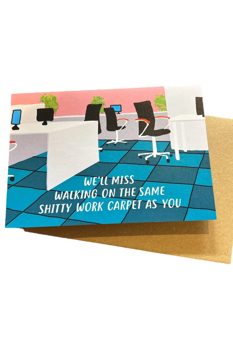 miss you farewell job card