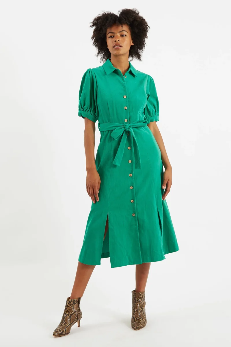 mollie baby midi dress with puff sleeves scaled