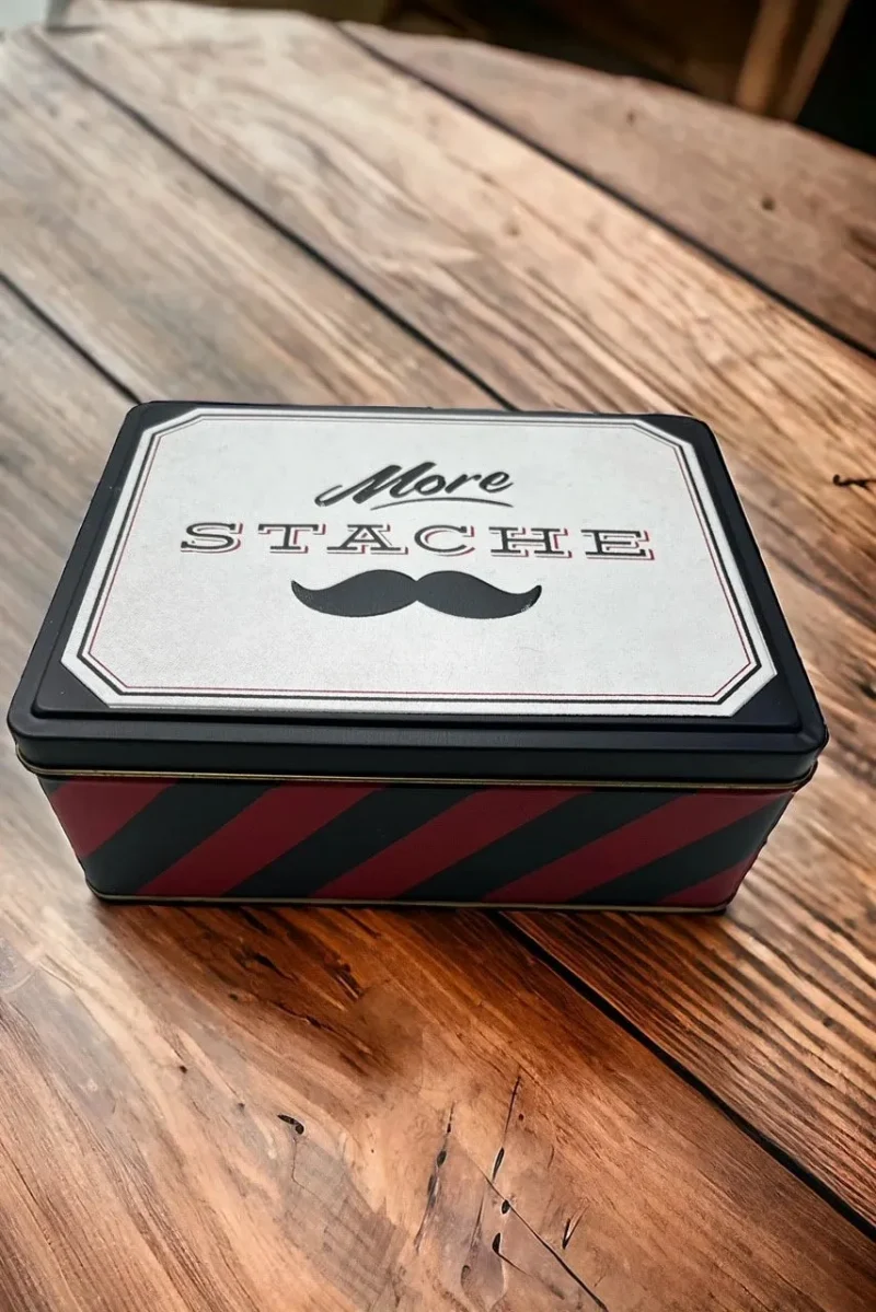 more stache mustache wax tin