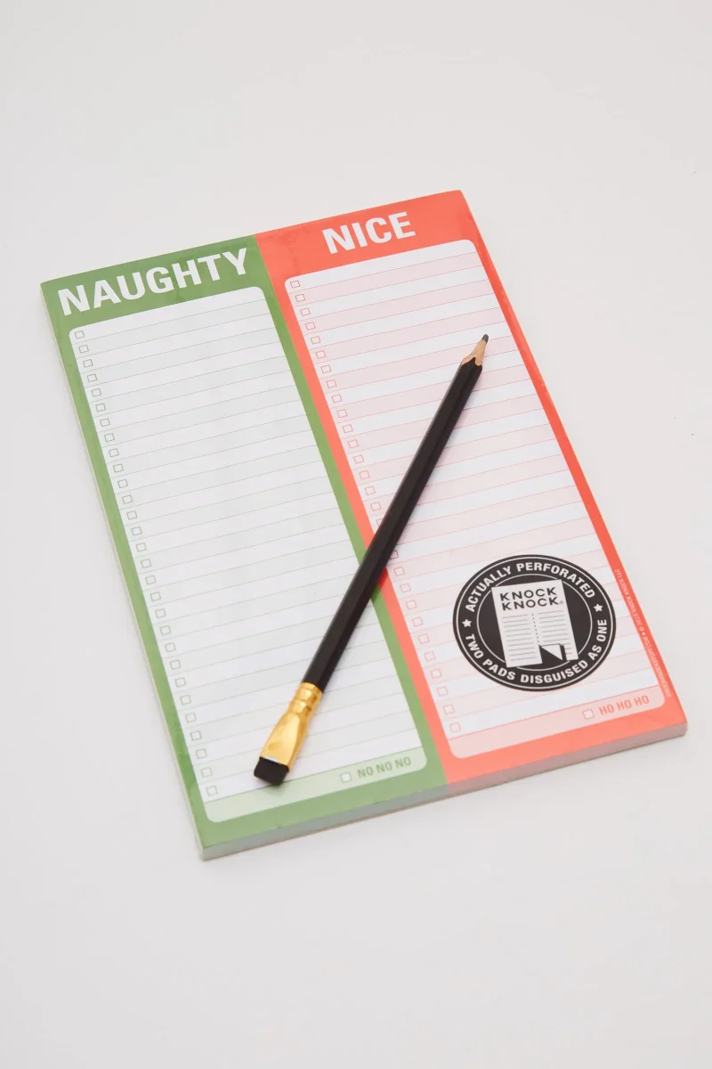 naughty or nice planner pad