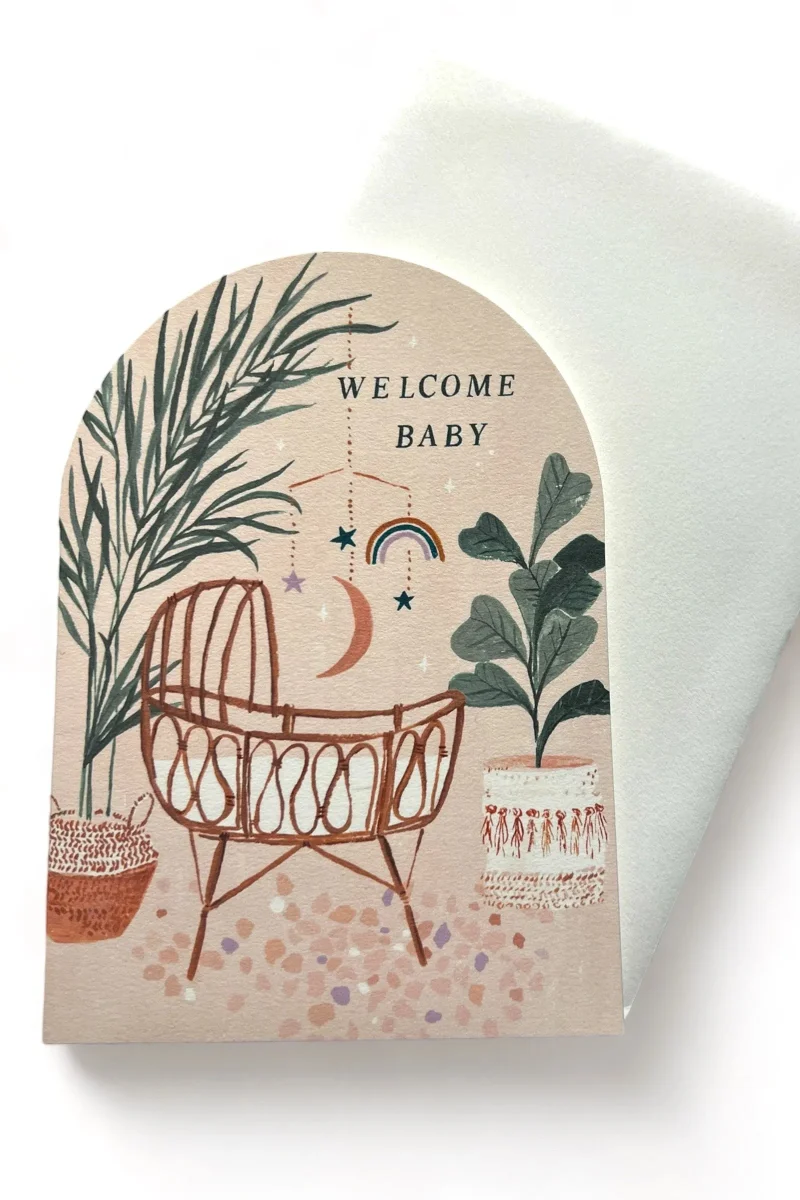 new baby welcoming card