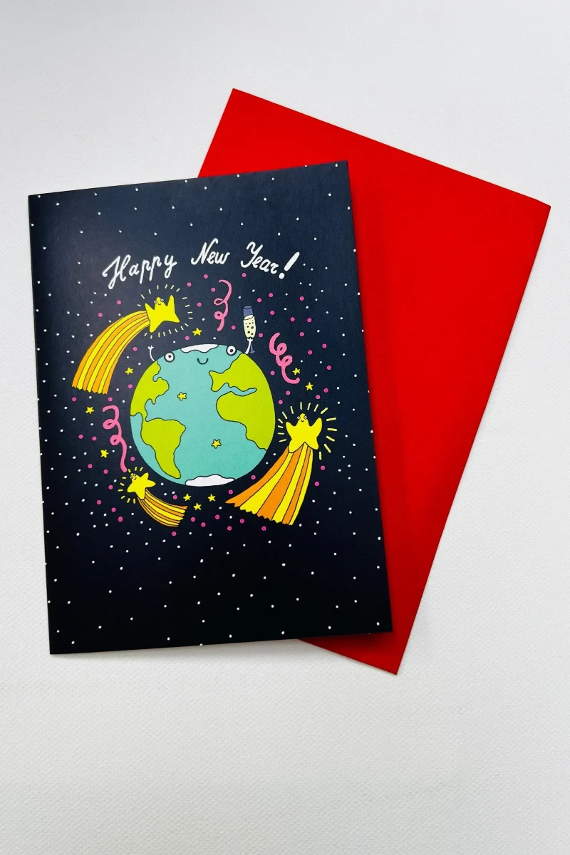 new year celebration greeting card