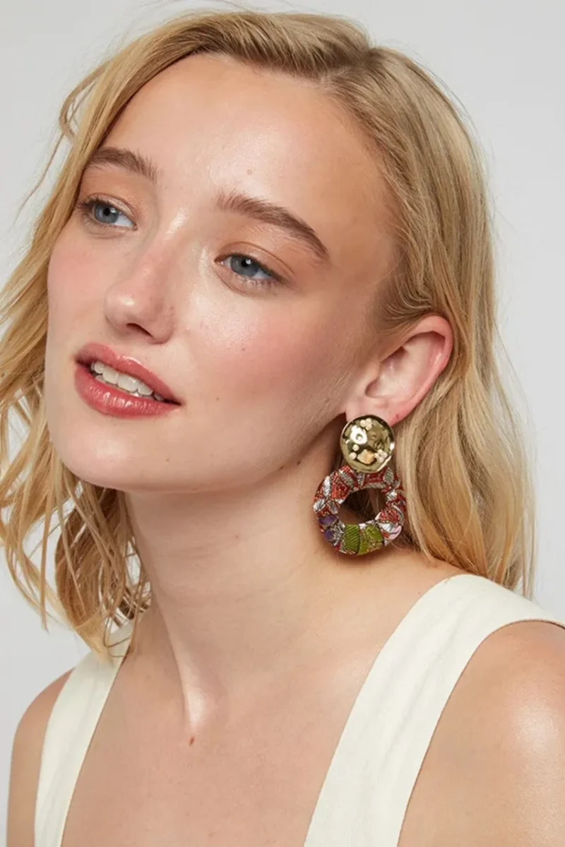 oval louche reuben earrings