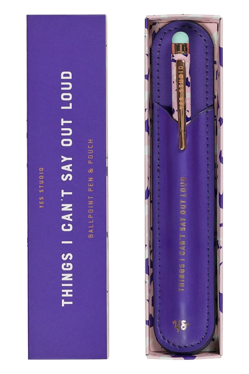 personal thoughts pen set with pouch