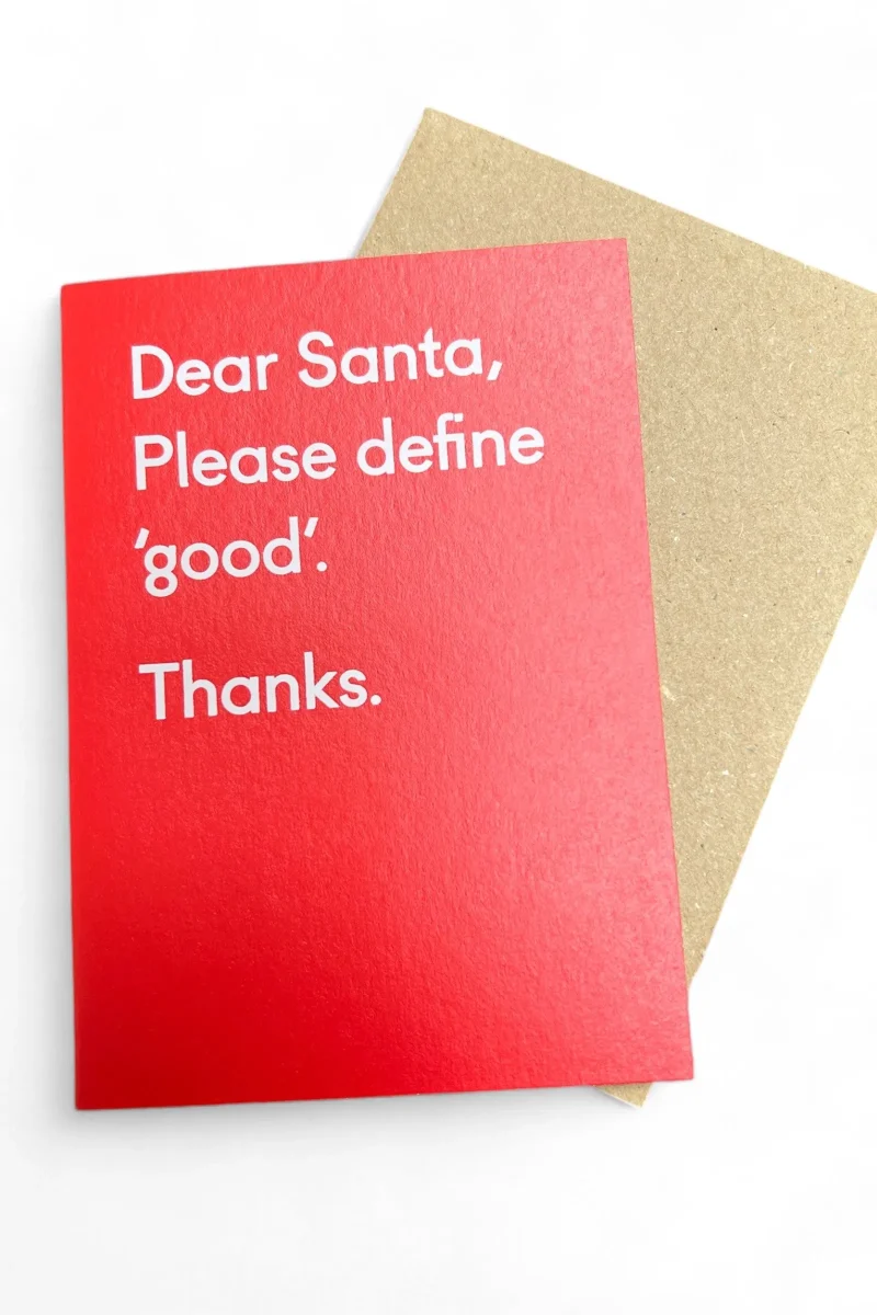 personalized dear santa christmas card