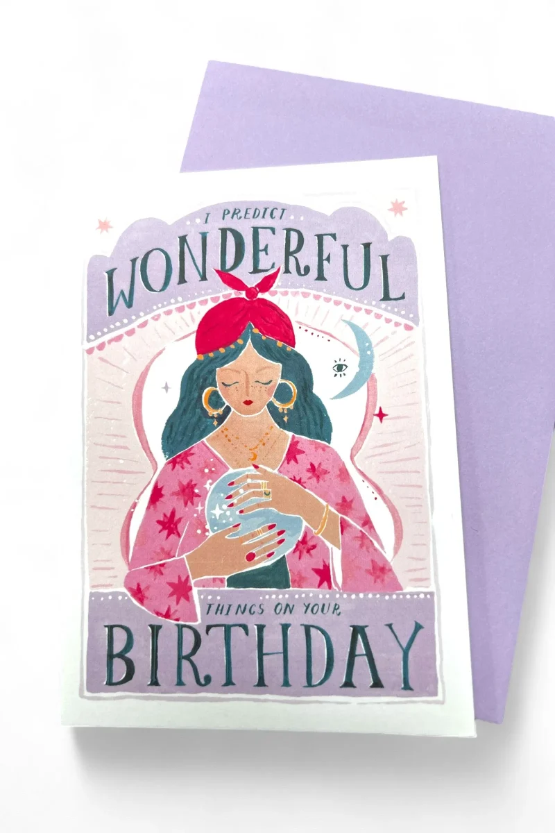 predict a wonderful birthday card