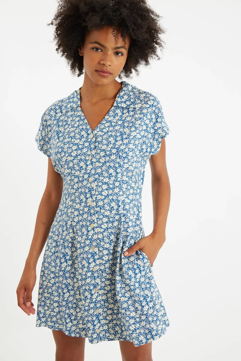 prudence periwinkle short sleeve mini dress scaled