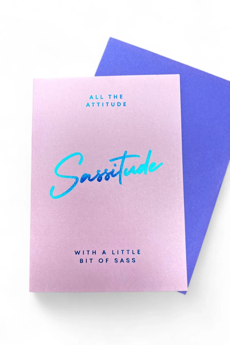 sassitude greeting card