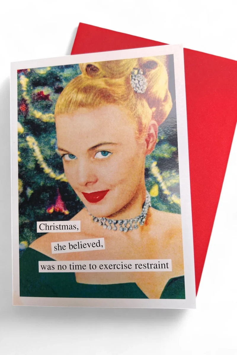 she believed christmas card