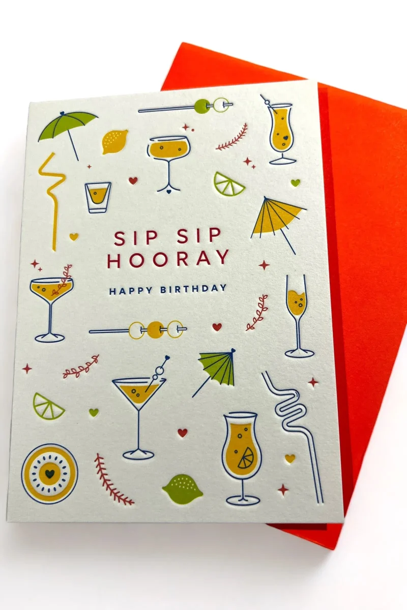 sip celebrate birthday card