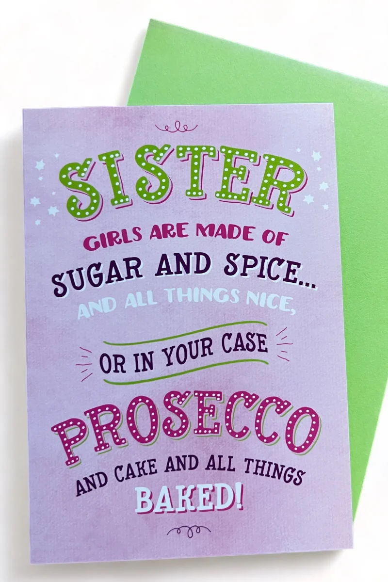 sister sugar spice greeting card