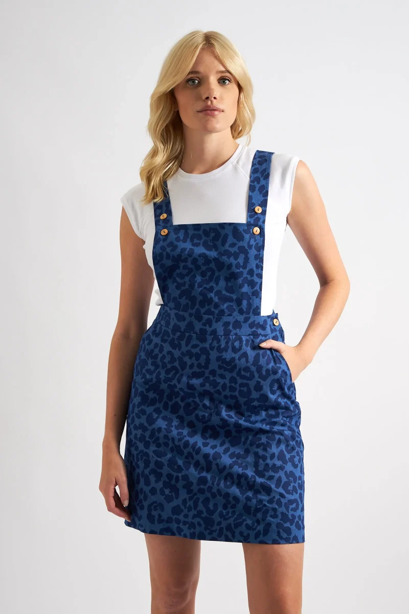 sofiya magical animal print mini pinafore dress