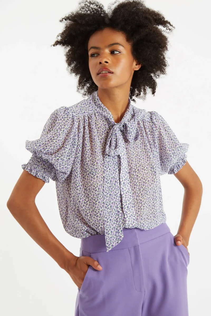 tie neck short sleeve blouse by belia rosetta scaled