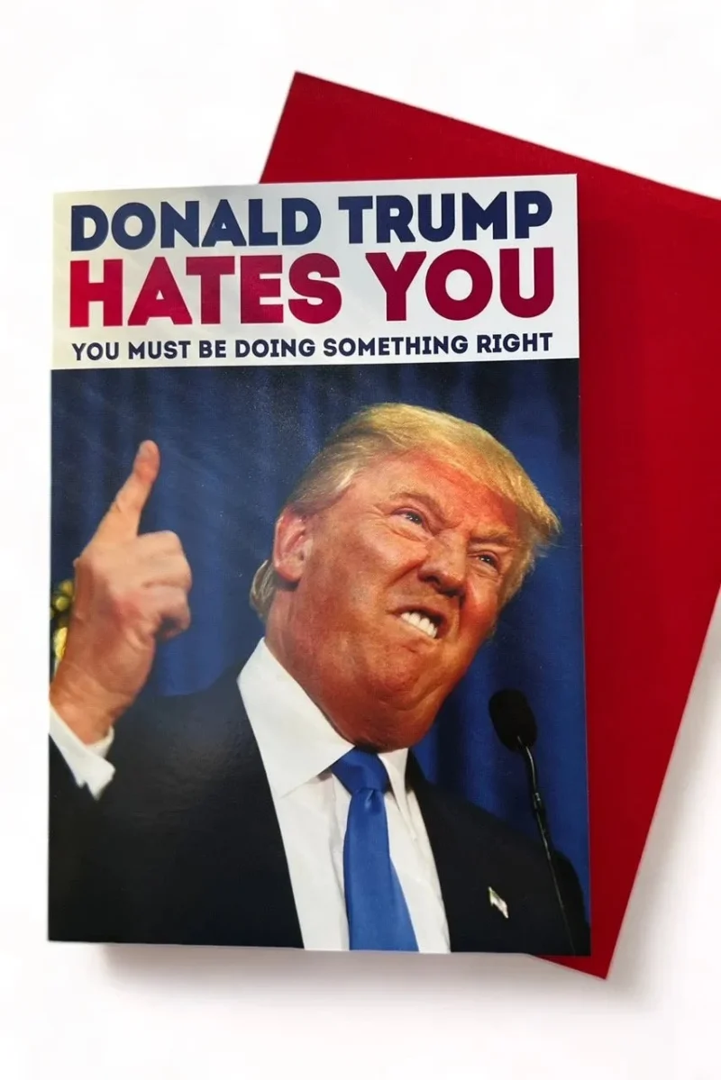 trump disapproval greeting card