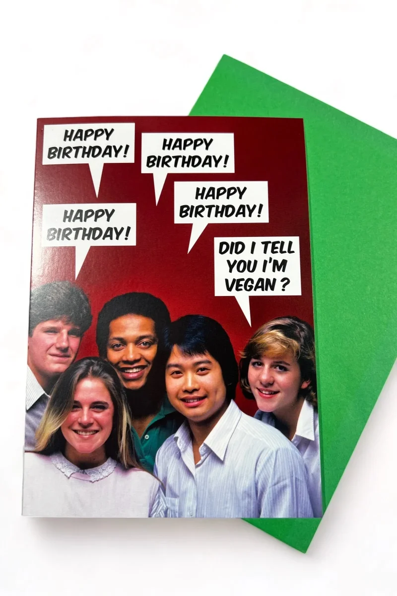 vegan birthday card i m a vegan