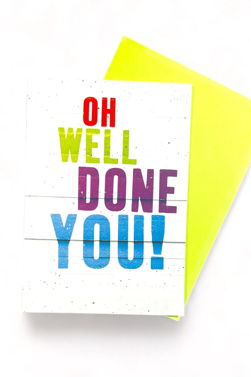 well done greeting card